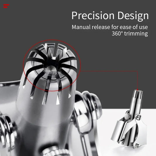 Nose Hair Ear Trimmer for Men Stainless Steel Manual Washable Portable Tondeuse Nez Hair Remover Nose Vibrissa Razor Shaver
