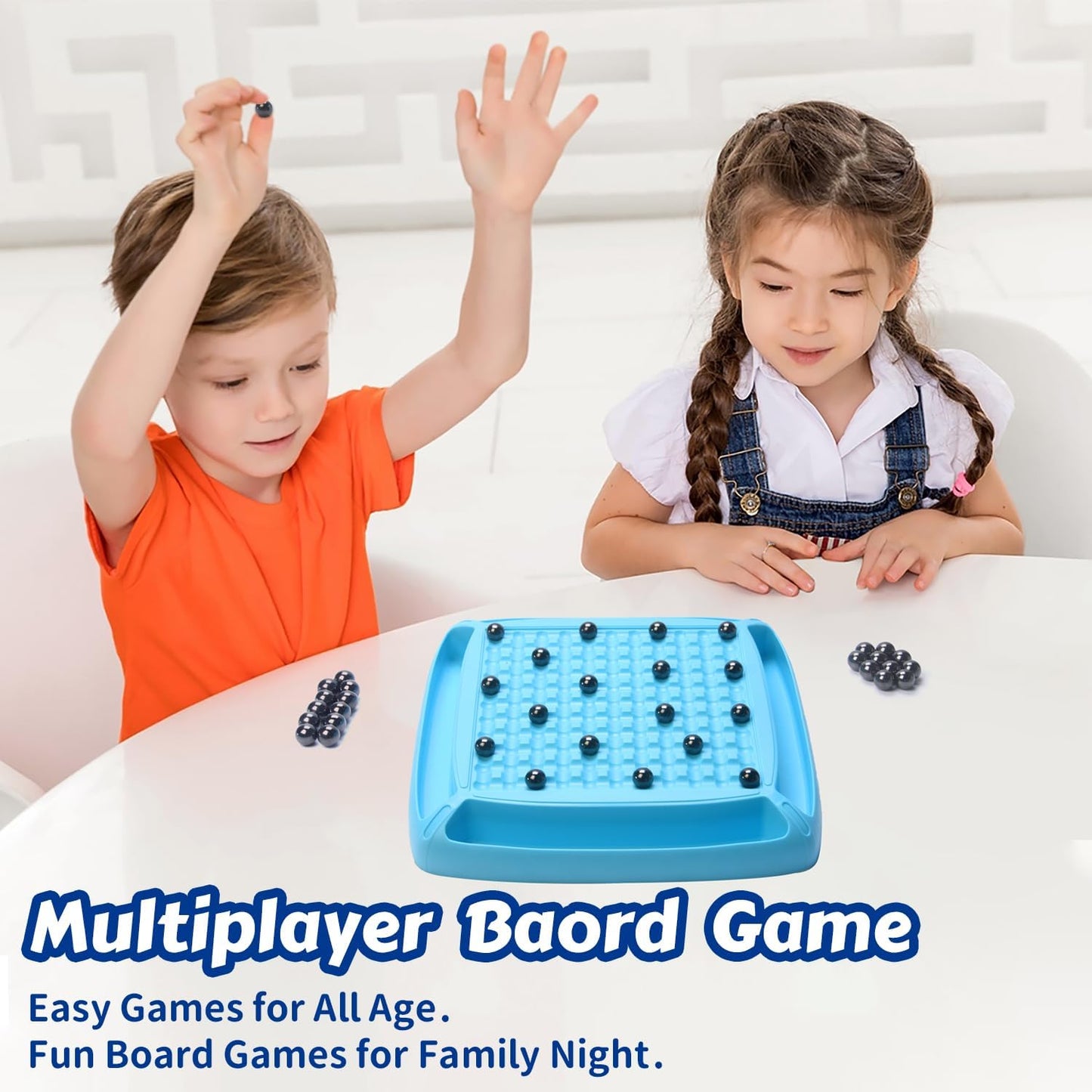 Magnet Game, Board Game for Kids 8-12, Magnetic Games for Kids and Adults Family Game Night, Gift for Kids, Teen, Adult, 2-4 Players (Blue)