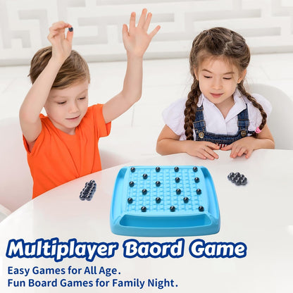 Magnet Game, Board Game for Kids 8-12, Magnetic Games for Kids and Adults Family Game Night, Gift for Kids, Teen, Adult, 2-4 Players (Blue)