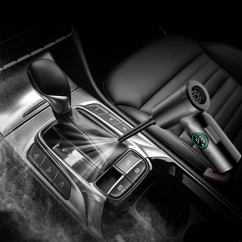Portable 7500Mah Wireless Air Duster Dust Blowing Gun 2 in 1 Air Blower and Vacuum Cleaner Cordless Duster Blowers Car Cleaning