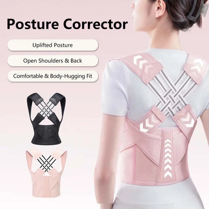 Posture Corrector | Adjustable Back Support Belt for Abdominal Waist Correction, Spine Alignment Waist Trainer Unisex
