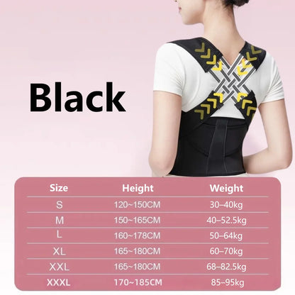 Posture Corrector | Adjustable Back Support Belt for Abdominal Waist Correction, Spine Alignment Waist Trainer Unisex