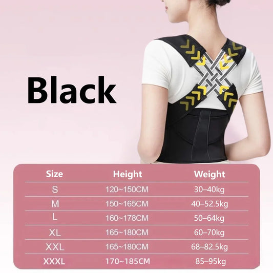 Posture Corrector | Adjustable Back Support Belt for Abdominal Waist Correction, Spine Alignment Waist Trainer Unisex