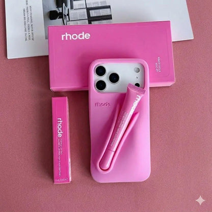 RHODE Minimalist Phone Case with Lip Treatment Slot for Iphone 11–17 Pro Max – Fashionable & Functiona